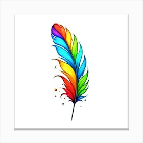 Colorful Feather 5 Canvas Print