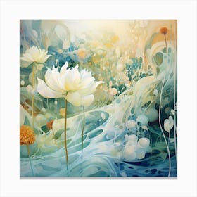 AI Pristine Melodies: Nature's Dance in High-Resolution Canvas Print
