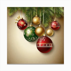 Christmas Ornaments 173 Canvas Print