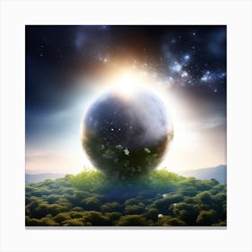 Earth In The Sky Canvas Print