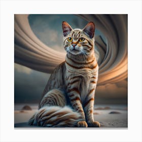 Cat In The Sky Canvas Print