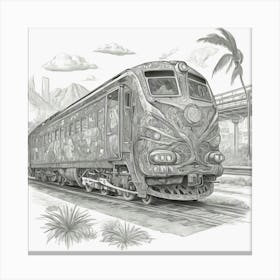 Csgboss Generate A Hand Drawn Illustration Merging The 1 Canvas Print