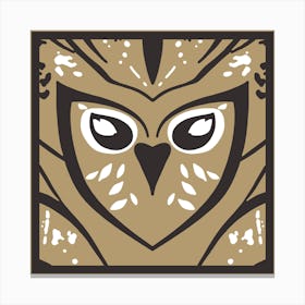 Chic Owl Coffee  Canvas Print