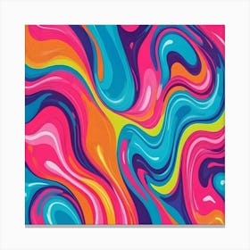 Psychedelic Swirls Canvas Print