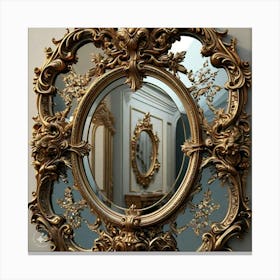 Rococo Mirror Canvas Print