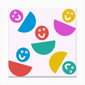 Smiley Faces Canvas Print