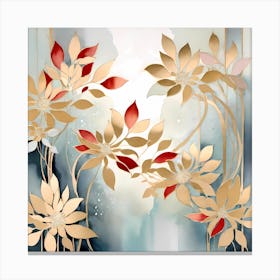 Abstract Floral Canvas Art Canvas Print