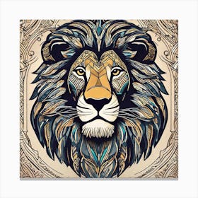 Lion Head 40 Canvas Print