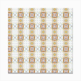 Azulejo - vector tiles, Portuguese tiles 3 Canvas Print