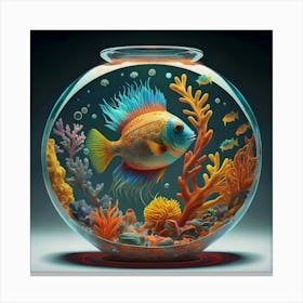 Digital Aquarium Canvas Print