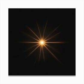 A Beautiful Lens Flare On Black Background 2203966904 Canvas Print