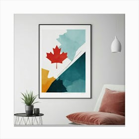 Abstract Travel Collection Canada Art Print 1 Canvas Print