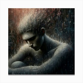 Man In The Dark Canvas Print