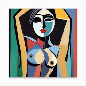 Picasso Naked Woman 4 Canvas Print