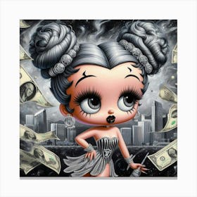 'Money Girl' 1 Canvas Print