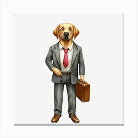 Dog In A Suit Stampe su tela