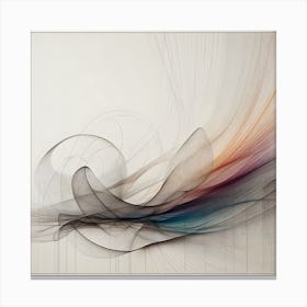 Abstract Wave Painting Canvas Print