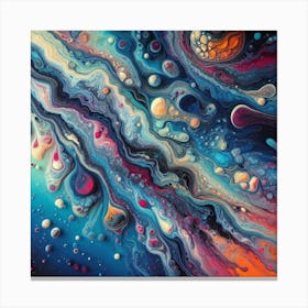 Cosmic Swirls Canvas Print