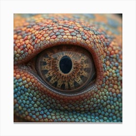 Eye Of A Gecko Canvas Print