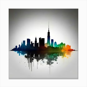 Chicago Skyline 10 Canvas Print