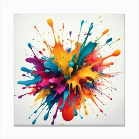 Colorful Paint Splash 11 Canvas Print