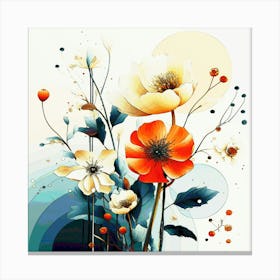 Beautiful Floral Composition Canvas Print