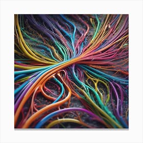Colorful Wires 47 Canvas Print
