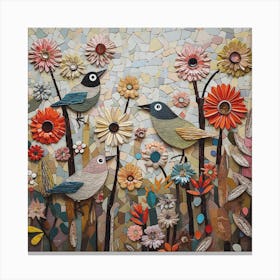 Birds love flowers X9 CA Style Di 6800 Canvas Print