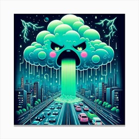 Angry Cloud Canvas Print