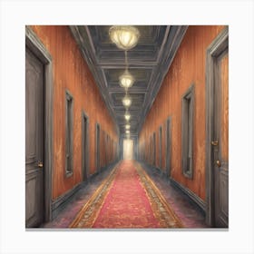 Fabric Hallway Art Print (4) Canvas Print