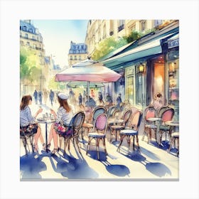 Paris Cafe Canvas Print