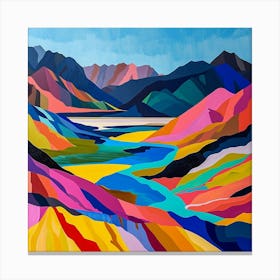 Colourful Abstract Death Valley National Park Usa 1 Canvas Print
