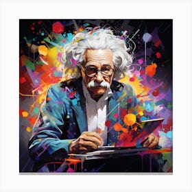 Albert Einstein 6 Canvas Print