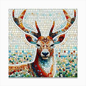 "Mosaic Majesty" is a vibrant artwork that reimagines the natural elegance of a stag through the timeless art of mosaic. Each tile is meticulously placed to create a tapestry of colors, breathing life and texture into this noble creature. The stag's gaze is compelling, drawing the viewer into a narrative of wilderness and resilience. This piece is perfect for those who appreciate traditional techniques with a modern twist, adding a splash of color and artistry to any living space or gallery. "Mosaic Majesty" is not just a depiction of wildlife; it's a celebration of craftsmanship and the enduring allure of animal portraiture in art. Canvas Print
