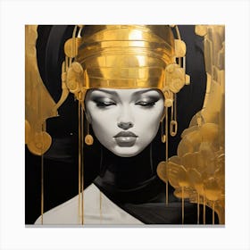 Gold Head Canvas Print