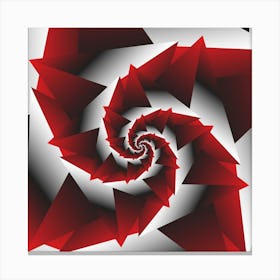 Red Spiral Canvas Print