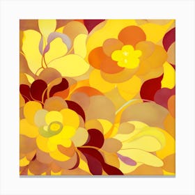 Mellow Yellow Flowers Canvas Print