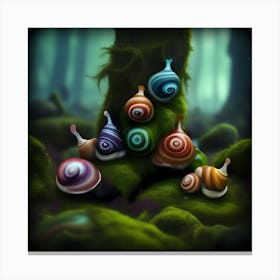 Alien Snails 6 Canvas Print