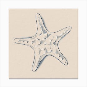 Minimalistic Starfish Canvas Print