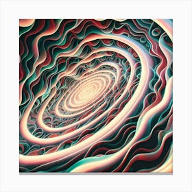 Interstellar laser light line pattern abstract art 6 Canvas Print