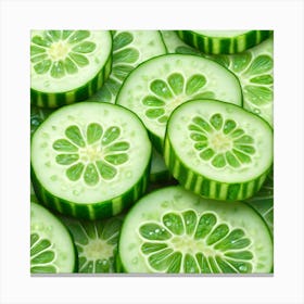 Cucumber Slices 10 Canvas Print