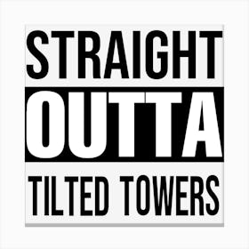Outta tilted towers Canvas Print