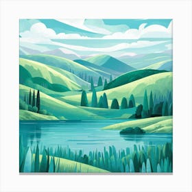 Landscape Painting 9 Canvas Print