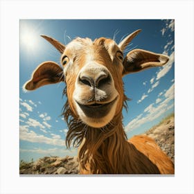 Goat In The Sun Toile