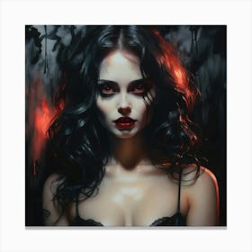 Vampire Girl 3 Canvas Print