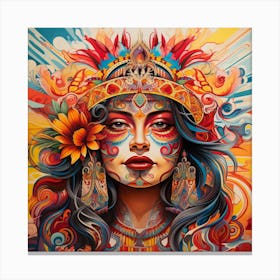 Mexican Woman Canvas Print