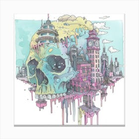 Skull City Canvas Print