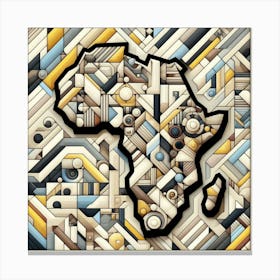 The Artistic Continent Canvas Print