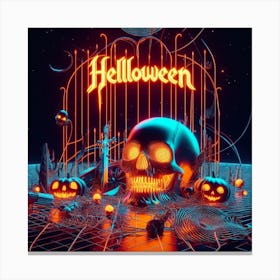 Halloween Skull Canvas Print