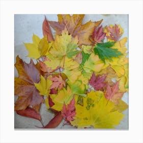 Living Room Wall Art,  Autumn Leaves  Canvas Print